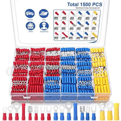 1500X Kabelschuhe Sortiment Box Auto KFZ Steckverbinder Set Flachstecker Satz - Bild 2 von 14