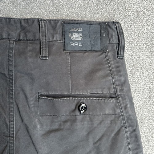 G-STAR RAW 3301 Herren Chino Hose Bronson W31 L34 Slim Fit Straight 27814 Braun - Bild 7 von 12