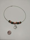 Anchor necklace with glass beads — photo 2