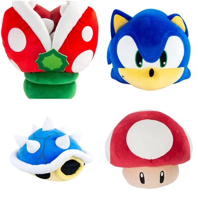 Club Mocchi Mocchi Mega Plüsch 15 Zoll 38 cm Super Mario Muschel Pilz Sonic Piranha