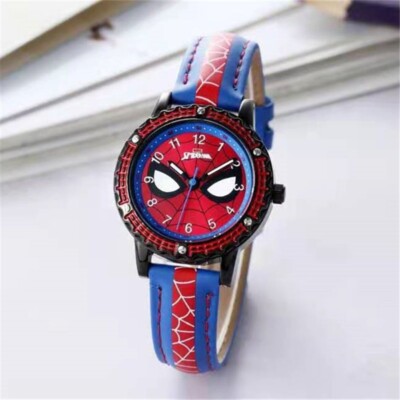 Marvel Spiderman Superhero Quartz Wrist Watch Boy Primary School Student