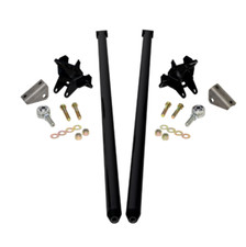 HSP 58" Universal Bolt On Traction Bars for Inline Leaf Spring 4" Axle Black