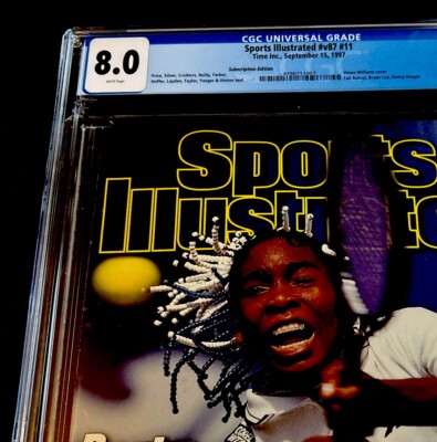 VENUS WILLIAMS ROOKIE SPORTS ILLUSTRATED COVER WTA SEPT 1997 CGC