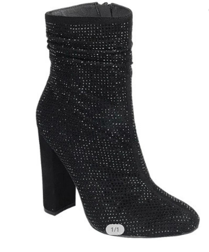 Botines Negro Estrás Nuevos con Caja Foto 2 de 2