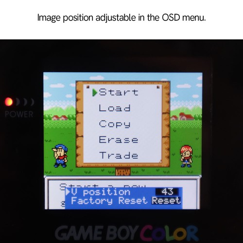 2.45" Original GBC IPS LCD Screen Kits for Gameboy Color Point to Point Display - Picture 7 of 41