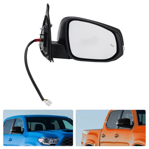 RH Right Side For TACOMA Door Mirror 2016 - 2022 Heated Turn Signal BSD PTM Cap