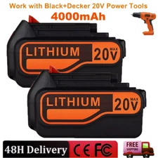 2Pack 4.0h 20Volt LB2X4020 Battery FOR Black&Decker 20V MAX Lithium LBXR20 LBX20