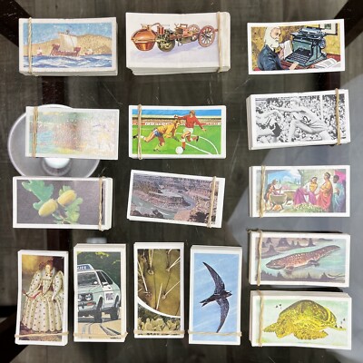 Vintage BROOKE BOND TEA COLLECTORS CARDS Various Incomplete Sets Doubles & Spare