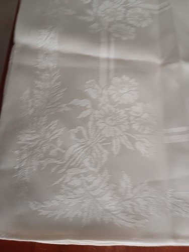 Damask Napkins Set 4 Unused Cotton & Rayon Made in Japan VTG - Picture 5 of 6