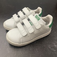 Adidas Stan Smith Shoes M20607 Casual White Green Sneaker Kids Youth Size 1