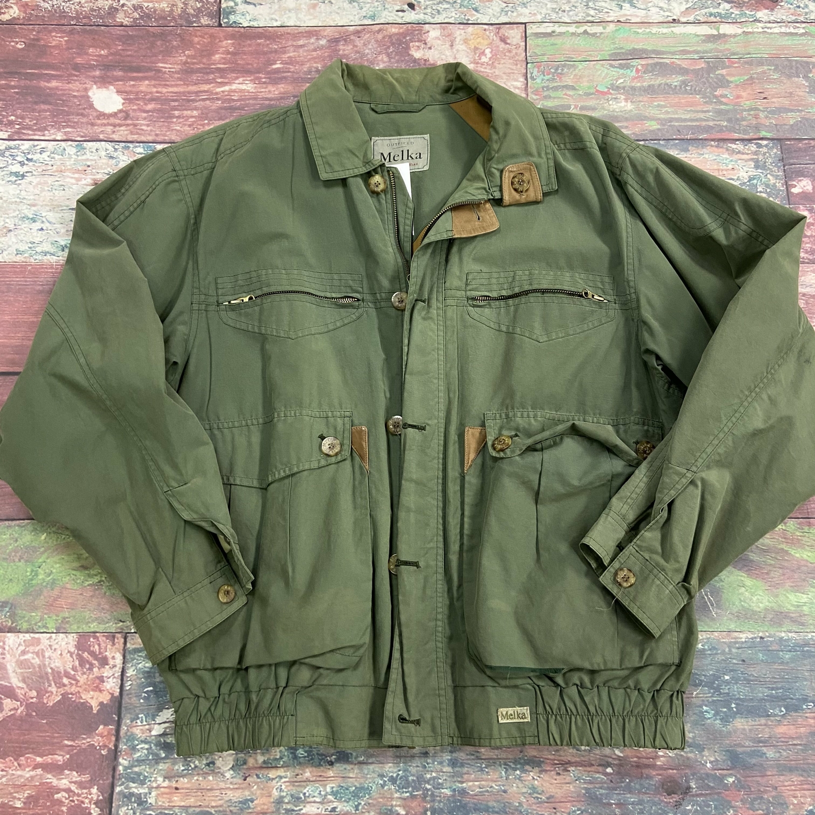 Melka Outfield Green Field Jacket Men 