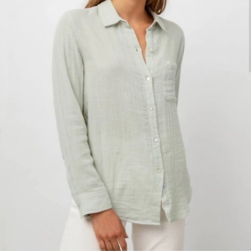 Rails Ellis Cotton Button-Down Shirt, Green-Lt