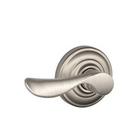 Schlage Champagne Left Hand Dummy Lever, Andover Rose, Satin Nickel, New, Free S on sale Schlage Champagne Left Hand Dummy Lever, Andover Rose, Satin Nickel, New, Free S on sale