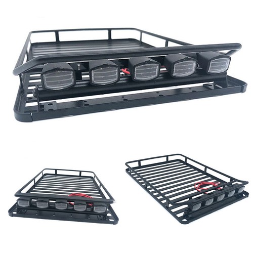 Para Axial SCX10 90046 D90 coche fuerte capacidad de carga barras de luz portaequipajes techo - Imagen 6 de 6