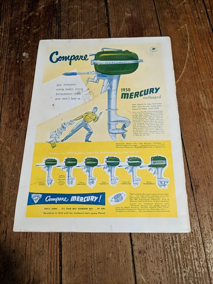 FUR-FISH-GAME MARCH 1950 MAGIZINE VTG RARE AD SPORTS SPORTSMAN - Image 2 of 4