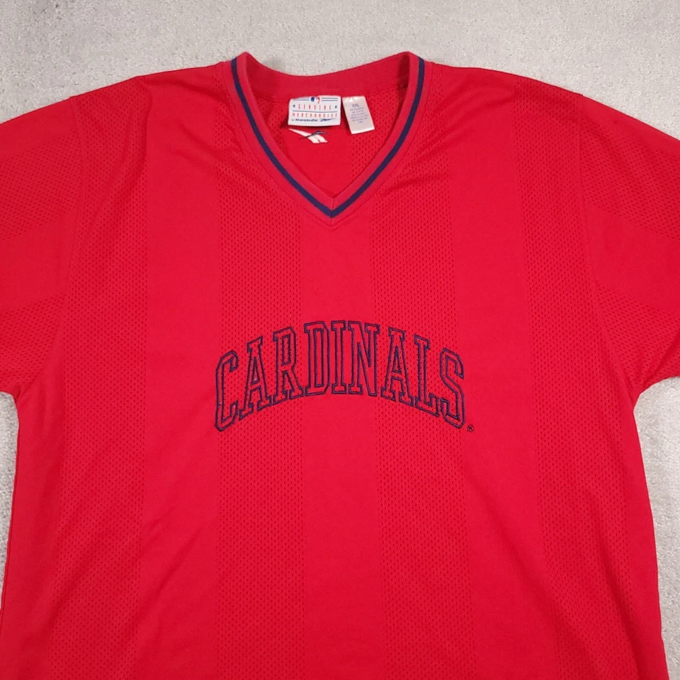 Jersey Reebok Vintage St Louis Cardinals Para Hombre 2XL Entrenamiento de Primavera Cuello Pullover Foto 3 de 4