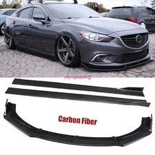 For Mazda6 2014-2018 Front Bumper Lip Splitter Side Skirt Carbon Fiber Body Kit For Mazda6 2014-2018 Front Bumper Lip Splitter Side Skirt Carbon Fiber Body Kit