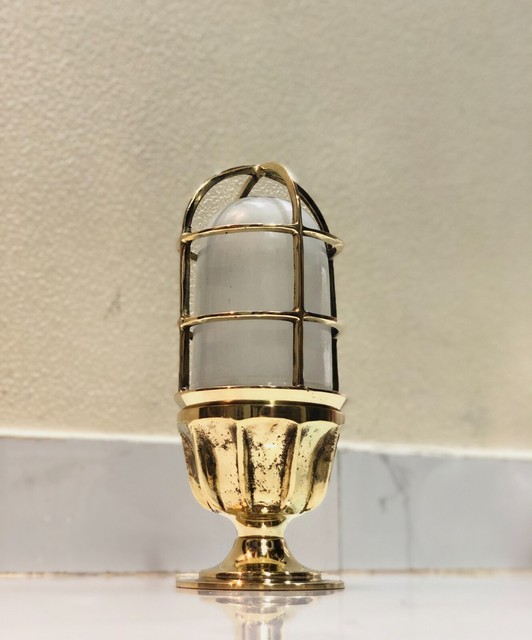 MARINE ANTIQUE NEW PASSAGEWAY BULKHEAD RETRO LIGHT WITH WHITE GLOBE GLASS MARINE ANTIQUE NEW PASSAGEWAY BULKHEAD RETRO LIGHT WITH WHITE GLOBE GLASS
