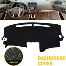 FOR 2007-2012 NISSAN DASH COVER ALTIMA MAT DASHBOARD PAD ANTI-SLIP BLACK