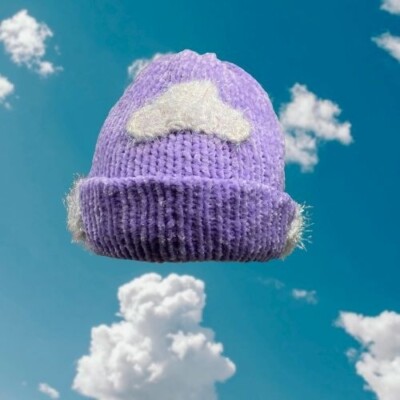 Plasma Beamz Chenille Knit & Crochet Cloud Beanie | eBay display picture 1