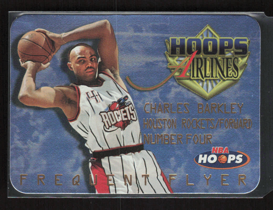 1997-98 Hoops Frequent Flyer Club #8 Charles Barkley Houston Rockets NM