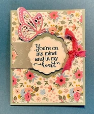 Stampin UP! On Mind/Heart, I’m  Praying for You Framed Florets DSP DIY Card Kit