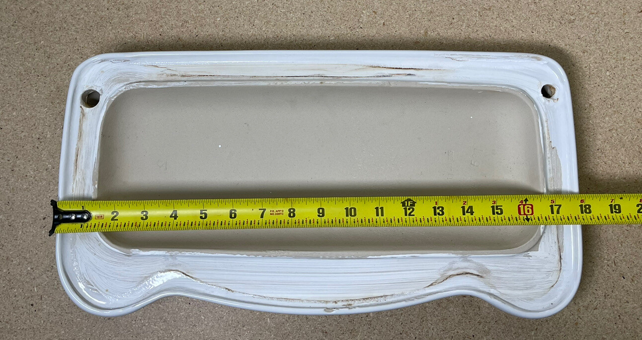 WHITE 18 x 9 Lamosa Sahara Sasa 531 450 Toilet Tank Top Lid Cover eBay