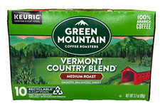 Green Mountain Vermont Country Blend Coffee Keurig K Cups 10 ct 3.1 oz