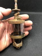 👀 Antique American Lubricator #2 tractor hit miss engine lubricator brass glass