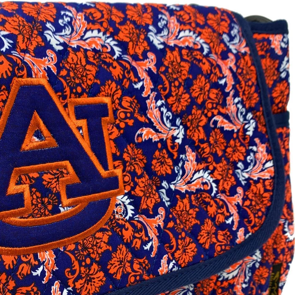 Auburn University тигры Messenger сумка выстеганная Bloom наплечная сумка с короткими ручками - Изображение 4 из 4