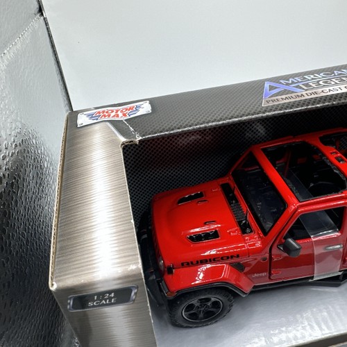 Motormax 1/27 2021 Jeep Gladiator Rubicon Open Top rot 79370 rot - Bild 2 von 8