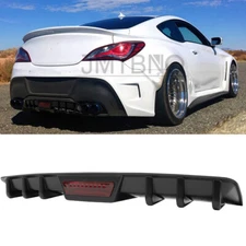 For Hyundai Genesis Coupe Rear Bumper Diffuser Shark Fin Splitter Lip Spoiler