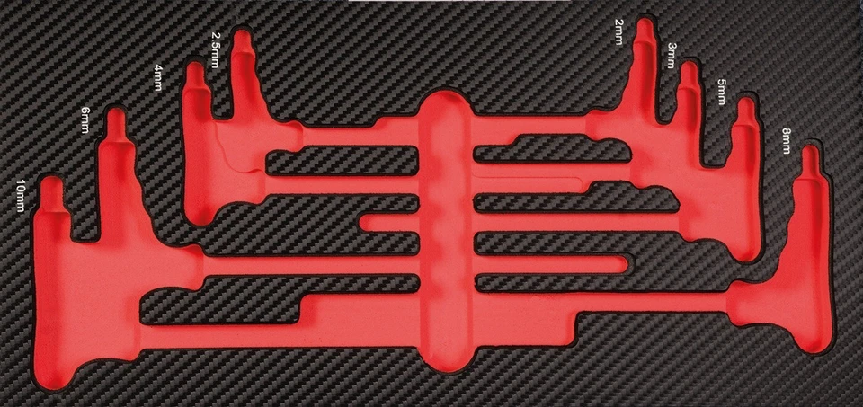 PROJAHN PRÄZISIONSWERKZEUGE GMBH Projahn PROFORM-Werkstattwageneinlage leer für Quergriff-Schraubendreher ISK