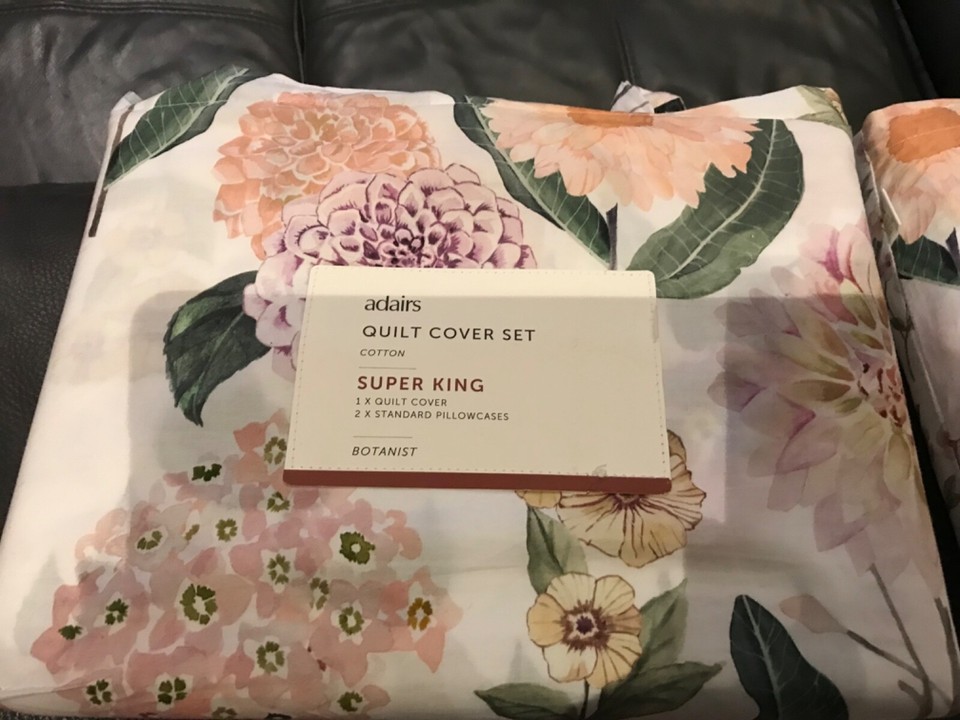 Adairs Qulit cover size Super King eBay