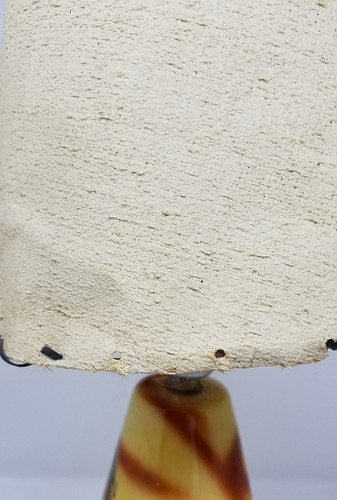 paar Vintage Mid Century Modern 50er Jahre Lampen geprüft funktionstüchtig handbemalt - Bild 7 von 8