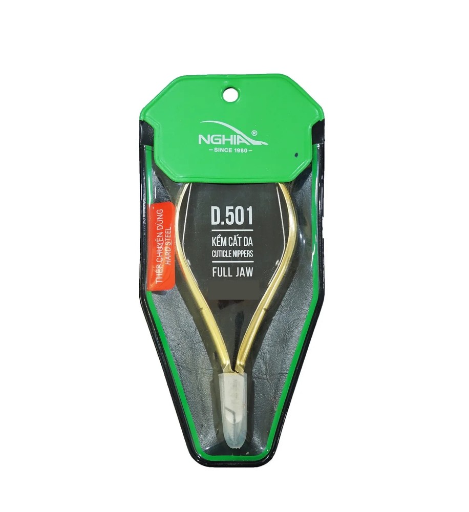 Hard Steel Cuticle Nipper D501 by Nghia - Precision Grooming Tool