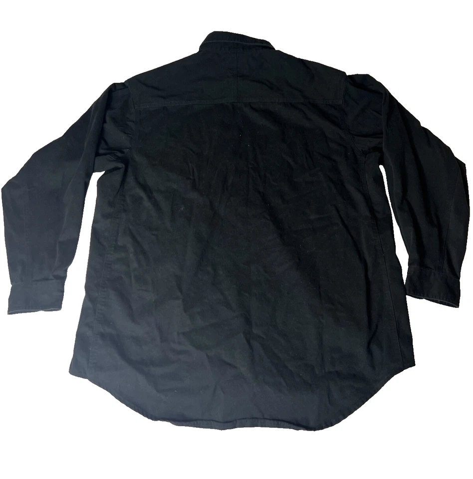 Camisas Wrangler masculinas pretas de manga comprida tamanho 2XL - Imagem 4 de 4