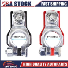 12V Car Battery Terminal Clamp Connectors Positive Negative Release Disconnect