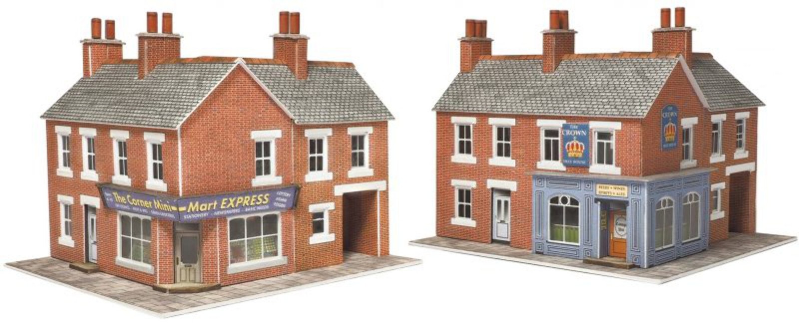 Metcalfe PN116 N Gauge Corner Shop - Brick Card Kit