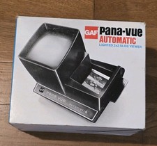 Vintage GAF Pana-Vue Automatic Lighted 2 x 2 Slide Viewer New old Stock Boxed