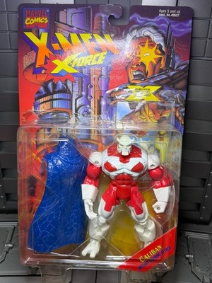 Marvel Comics CALIBAN MUTANT ROARING ATTACK X-Men X-Force ToyBiz 1995 CARD FLAWS