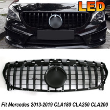 Black Grille Grill Wled Emblem For Mercedes Benz Cla200 Cla250 W117 2013-2019
