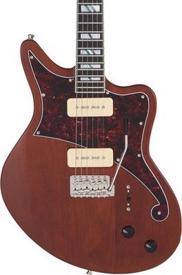 D'Angelico Deluxe Bedford Electric Guitar - Matte Walnut