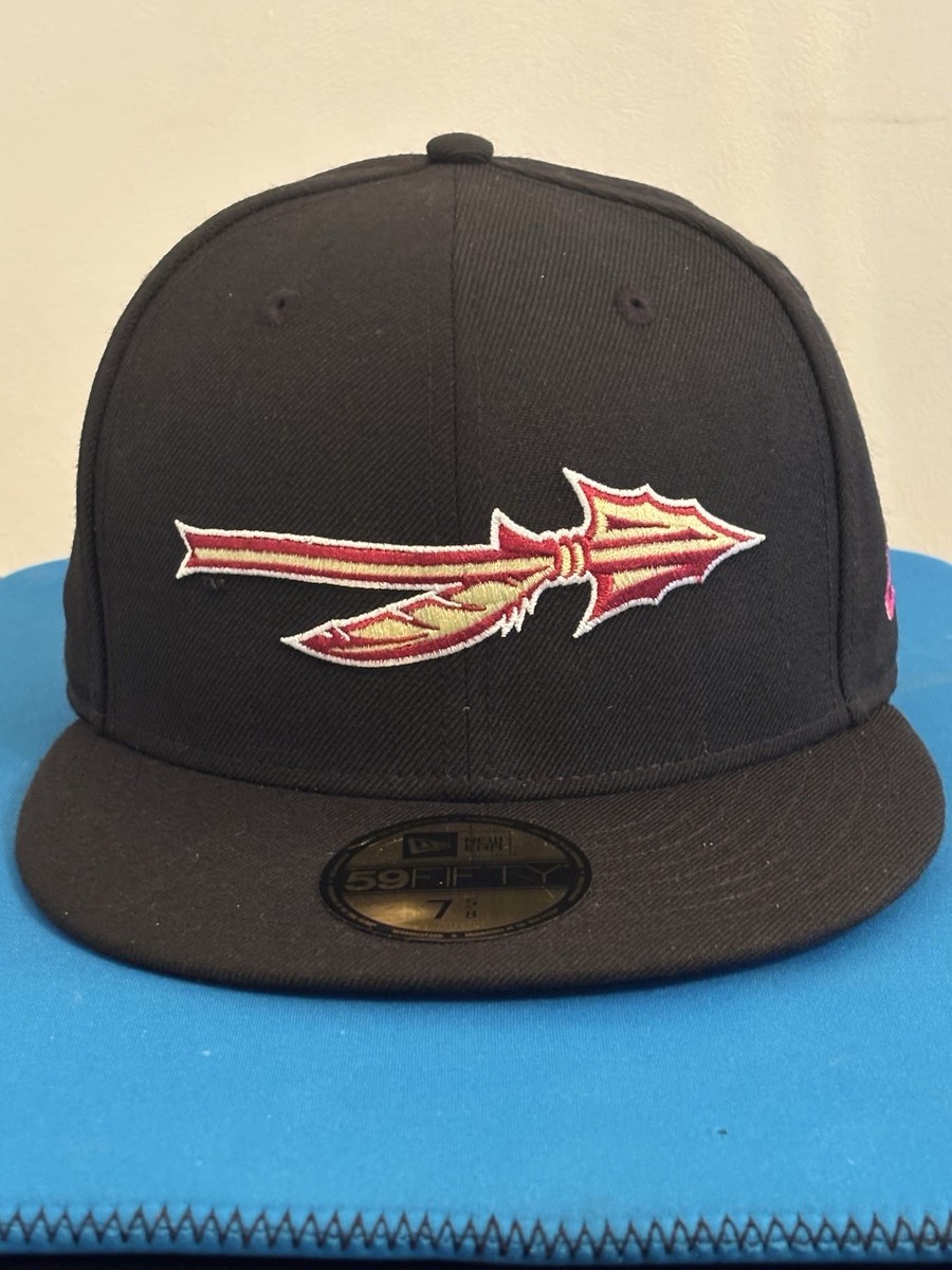 Florida State Seminoles キャップ 帽子 FLORIDA STATE SEMINOLES NEW ERA FITTED HAT BLACK SIZE 7 5/8. (New