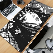 40 90cm1pc XXL Anime Girl Printed Mousepad-Ergonomic Rubber Desk Mat for Gam