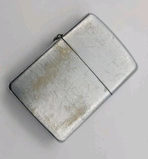 1947 Nickel Case 3 Barrel Zippo Lighter Nickel Silver Insert