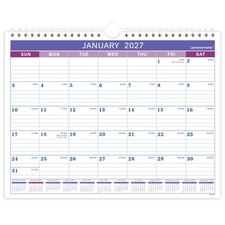 2027 Wall Calendar Monthly Planner for Year 2027 Large Wall Hanging Grid