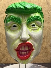 Máscara de látex colaboración The Joker & Donald Trump DC Comics disfraz de Halloween