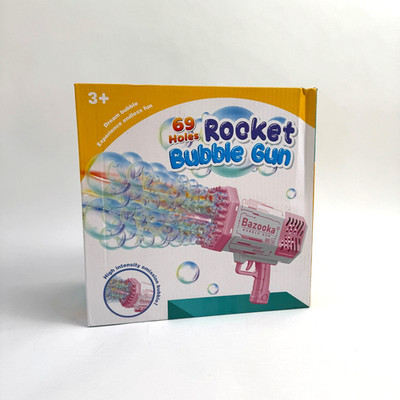 Rocket Bubble Gun 69 Holes Bazooka