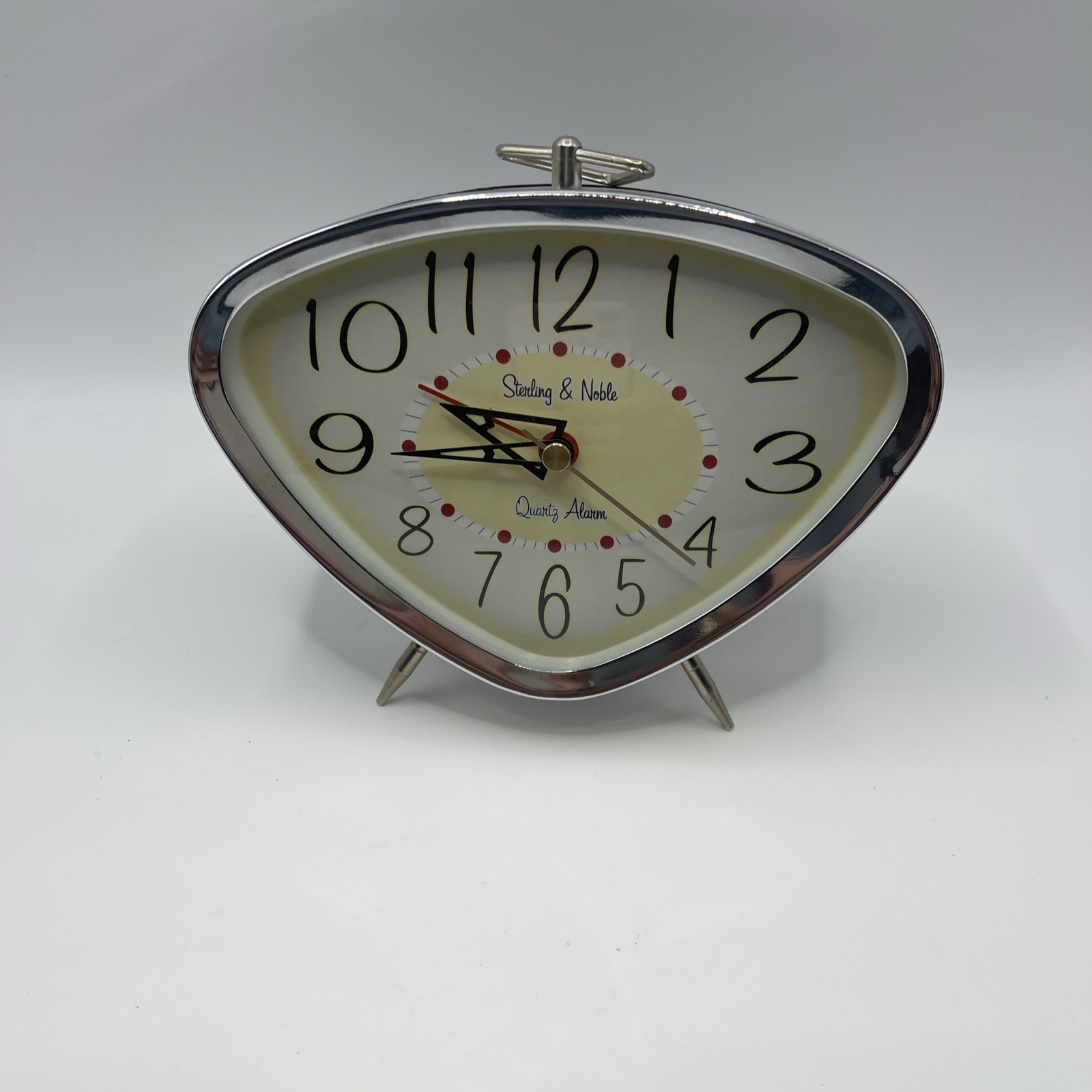 Sterling & Noble Quartz Alarm Clock Retro Style 5 inches tall